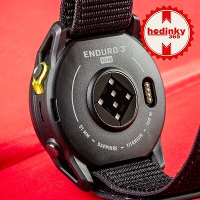 Garmin Enduro 3 Titanium DLC, Black UltraFit Nylon Band