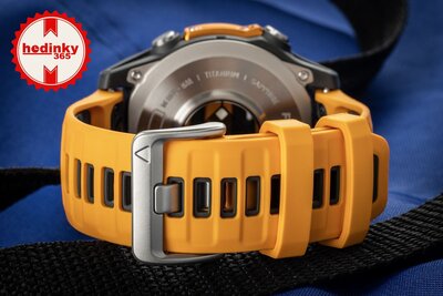 Garmin Fenix 8 AMOLED 47 mm, Sapphire Titanium Graphite Spark Orange Band
