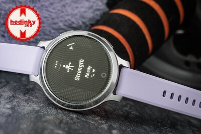 Garmin Lily 2 Active Silver / Purple Jasmine Silicone Band