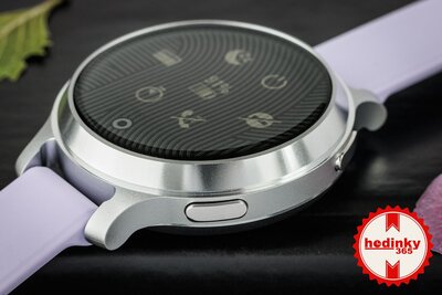 Garmin Lily 2 Active Silver / Purple Jasmine Silicone Band