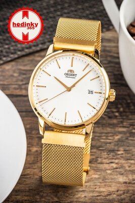 Stainless steel bracelet Ricardo Milanese, gold, magnetic 20mm