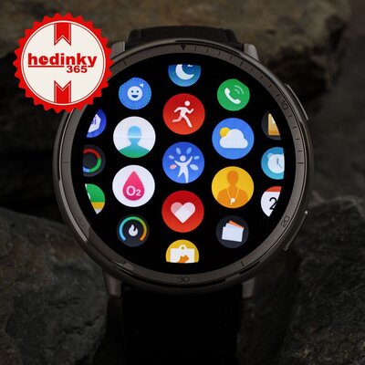 Amazfit Active 2 Premium (Round) Black Leather (+ spare strap)