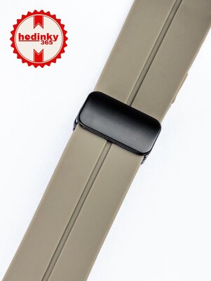 Silicone strap Ricardo 22mm (for Huawei Watch GT 4, 5), grey V2, Quick Release