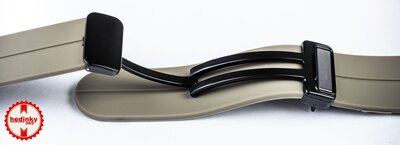 Silicone strap Ricardo 22mm (pro Huawei Watch GT 4, 5), Brown, Quick Release