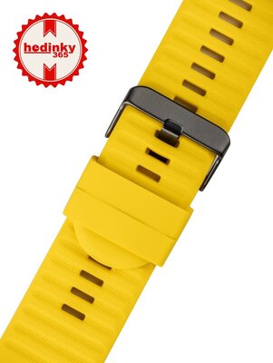 Ricardo Silicone Strap 26mm (for Garmin Fenix 8/7X/6X (51mm), Tactix etc.), yellow V2, QuickFit
