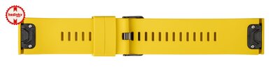 Silicone strap Ricardo 26mm (pro Garmin Fenix 8/7X/6X (51mm), Tactix aj.), Yellow V2, QuickFit