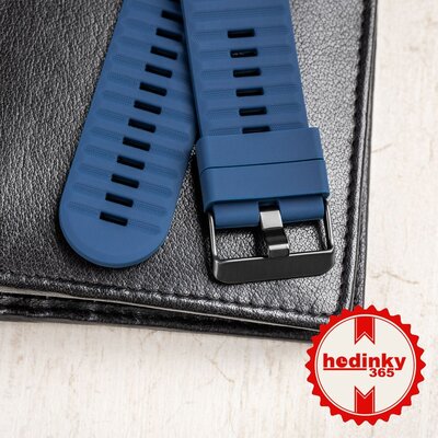 Silicone strap Ricardo 26mm (pro Garmin Fenix 8/7X/6X (51mm), Tactix aj.), Blue V4, QuickFit