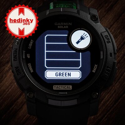 Garmin Instinct 3 SOLAR 50mm, Tactical Edition, Black