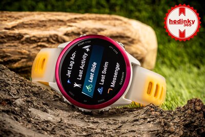 Garmin Forerunner 570 (42 mm), Raspberry, Bone/Mango