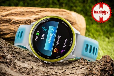 Garmin Forerunner 570 (47mm), Amp Yellow, Translucent Whitestone, Turqoise Band