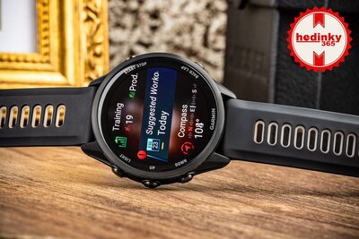 Garmin Forerunner 970 Carbon Grey DLC, Black