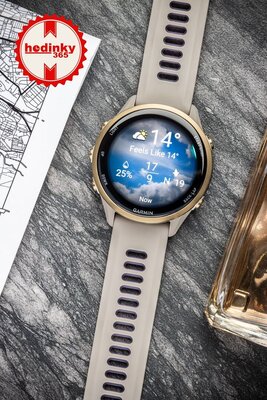 Garmin Forerunner 970, Soft Gold, French Grey, Indigo