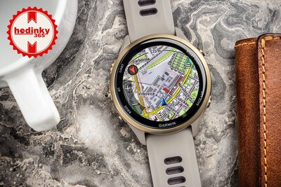 Garmin Forerunner 970, Soft Gold, French Grey, Indigo