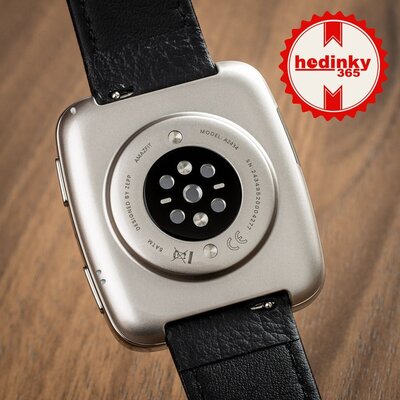 Amazfit Active 2 (Square) Black Leather (+ replacement strap)