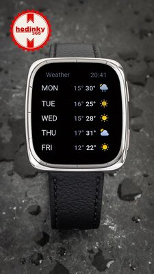 Amazfit Active 2 (Square) Black Leather (+ replacement strap)