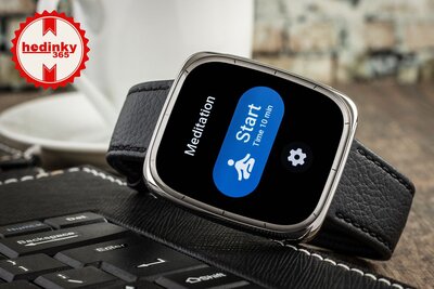 Amazfit Active 2 (Square) Black Leather (+ replacement strap)