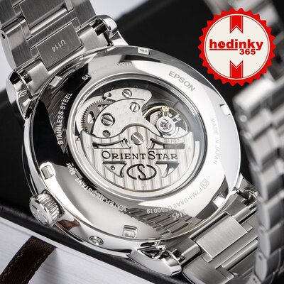 Orient Star Classic M45 F7 Moon Phase Open Heart Automatic RE-BT0005S00B (+ spare strap)