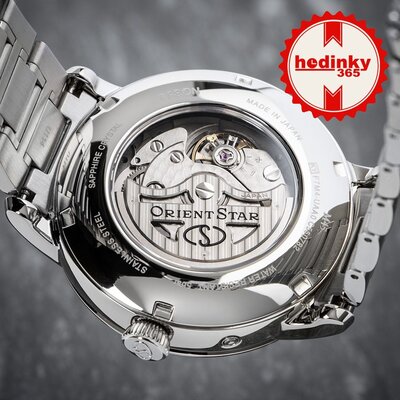 Orient Star Classic M45 F7 Moon Phase Open Heart Automatic RE-BT0006L00B (+ spare strap)