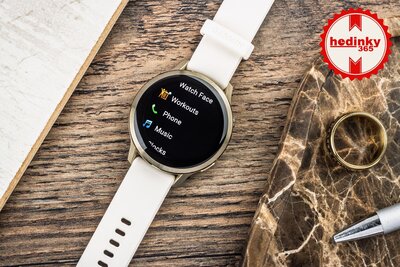 Garmin Venu 4 41mm Lunar Gold / Light Sand, Leather Band (+ extra strap)