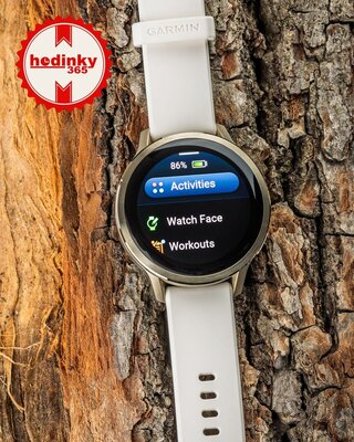 Garmin Venu 4 41mm Lunar Gold / Light Sand, Leather Band (+ extra strap)