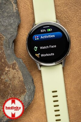 Garmin Venu 4 45mm Silver / Citron, Silicone band