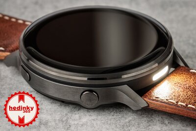 Garmin Venu 4 45mm Slate / Brown, Leather Band (+ extra strap)