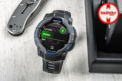 Garmin Instinct 3 AMOLED 50mm, Black/Bolt Blue