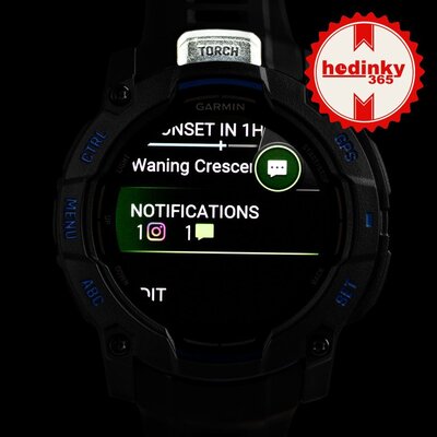 Garmin Instinct 3 AMOLED 50mm, Black/Bolt Blue