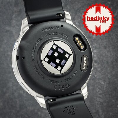 Garmin D2 Air X15, Silver/Black Silicone band