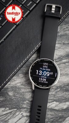 Garmin D2 Air X15, Silver/Black Silicone band