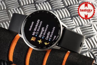 Garmin D2 Air X15, Silver/Black Silicone band