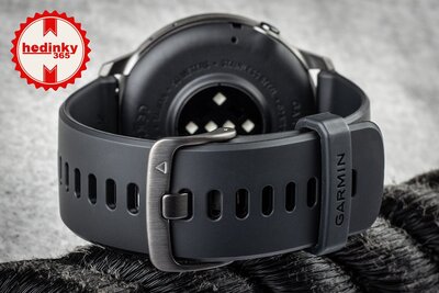 Garmin D2 Air X15, Slate/Black Silicone Band