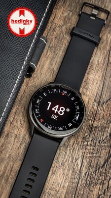 Garmin D2 Air X15, Slate/Black Silicone Band