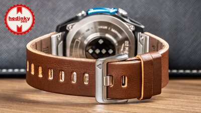 Garmin D2 Mach 2 47mm (Premium), Oxford Brown Leather Band (+ extra strap)