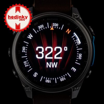 Garmin D2 Mach 2 47mm (Premium), Oxford Brown Leather Band (+ extra strap)