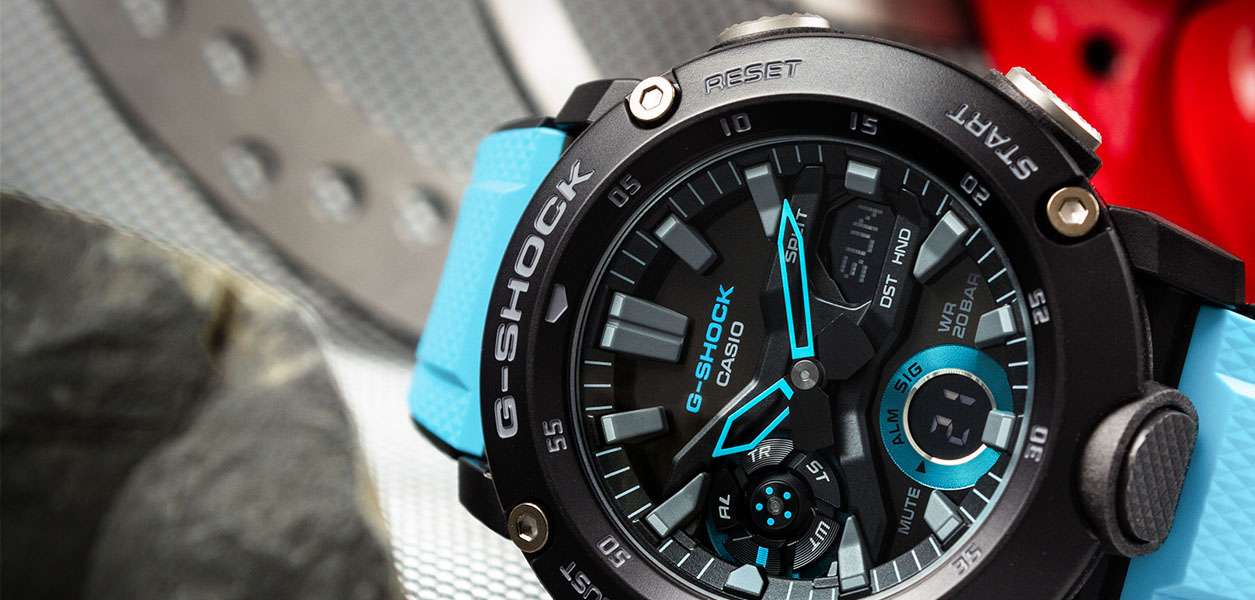 Watch Casio G Shock Original GA 2000 1A2ER Carbon Core Guard