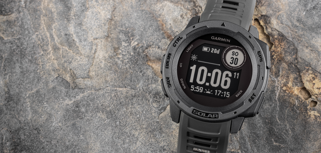 Garmin Instinct Solar Graphite Black Optic | Hodinky-365.com
