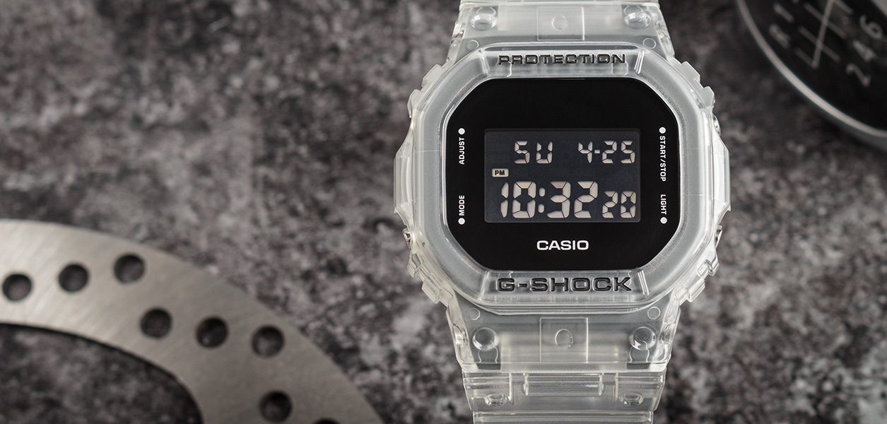 Watch Casio G-Shock Original DW-5600SKE-7ER Skeleton Series