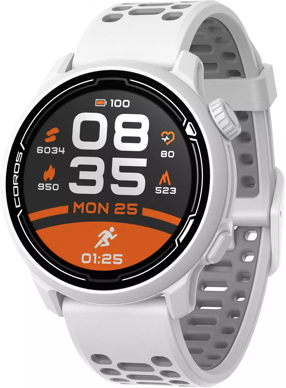 COROS PACE 2 PREMIUM GPS SPORT WATCH WHITE SILICONE BAND WPACE2