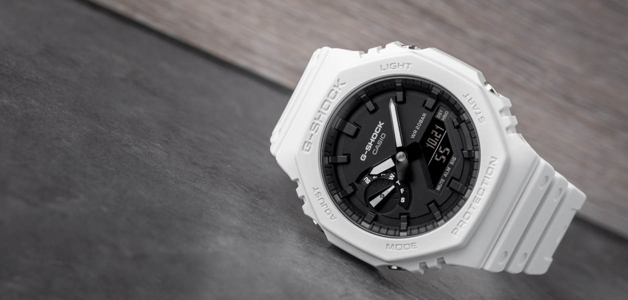 G shock ga 2100 black and white 2025