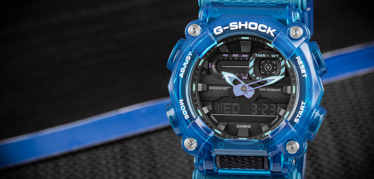 Watch Casio G Shock Original GA 900SKL 2AER Skeleton Sound Wave Series