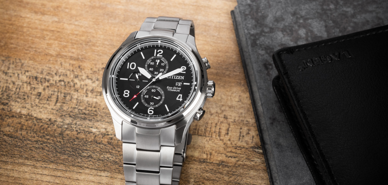 Citizen Sports Eco Drive Super Titanium Chrono CA0810 88E