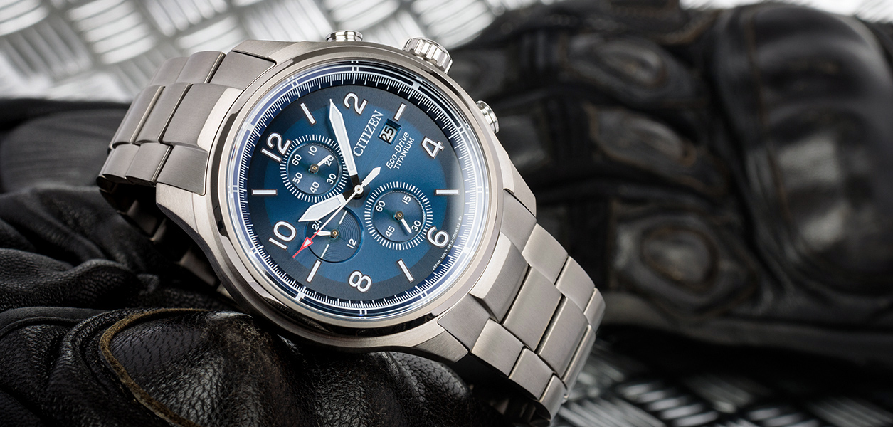 zelf Stam Internationale Citizen Sports Eco-Drive Super Titanium Chrono CA0810-88L | Hodinky-365.com