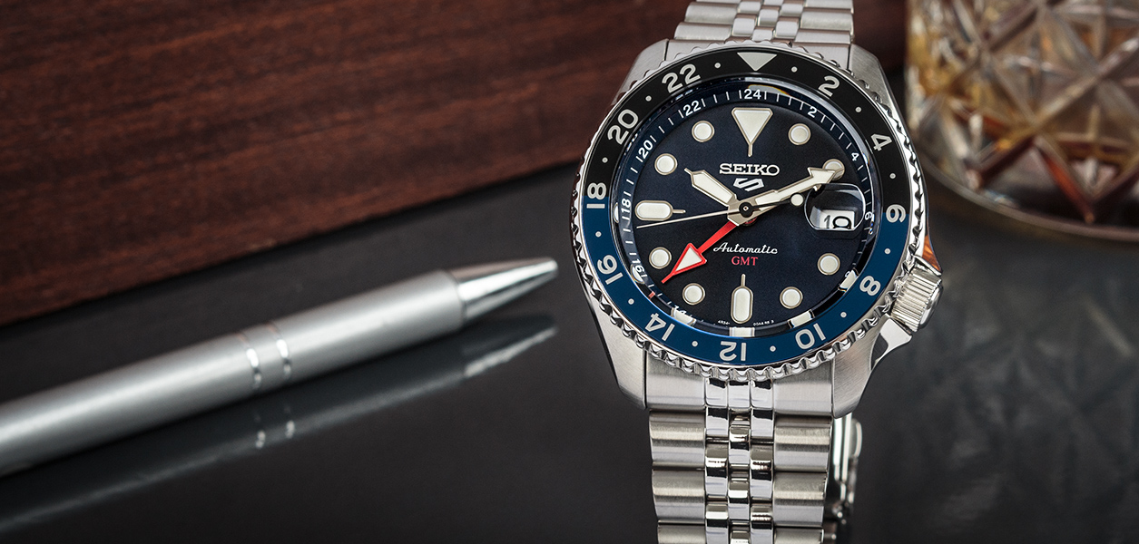 Seiko 5 Sports Automatic SSK003K1 GMT Series | Hodinky-365.com