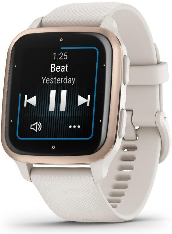 Garmin Venu Sq 2 'Music Edition' Smartwatch In Ivory